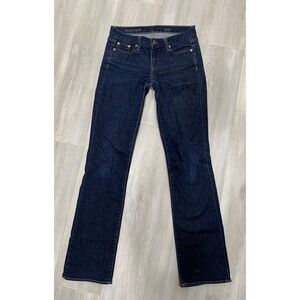 J Crew‎ Women Jeans Tag 25R Approx 30x32 Boot Cut Blue Denim Pants Cotton Blend